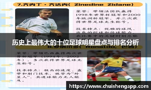 历史上最伟大的十位足球明星盘点与排名分析